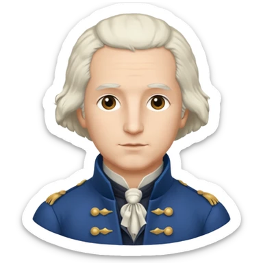 young george washington sticker