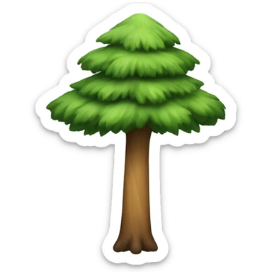Pine tree sticker