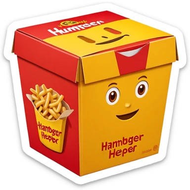 hamburger helper boxs sticker