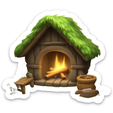 cosy forest sticker
