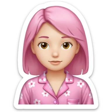 pink pijama sticker