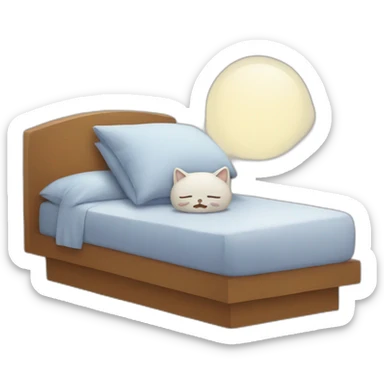 Chat qui dort sticker