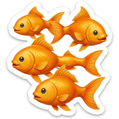 Goldfish snack sticker