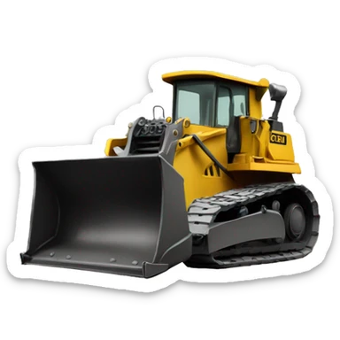 Bulldozer with megaphone  sticker