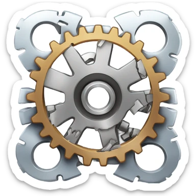 broken Gear 5th sticker