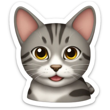 Gato tomando tetero sticker