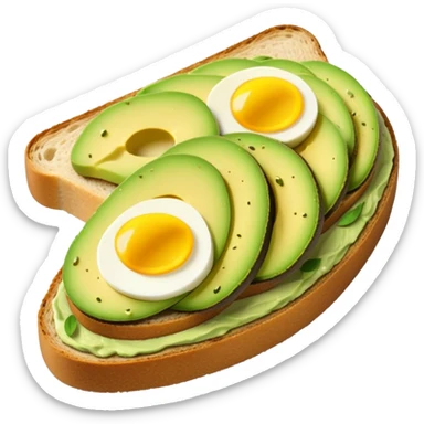 Avocado toast  sticker