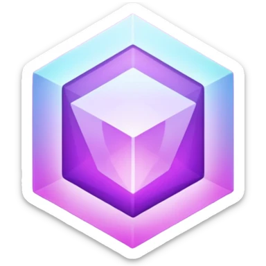 holographic purple form sticker