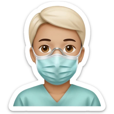 medical mask face sticker