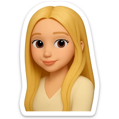 Cut out only the woman from the image, preserving the 3d-emoji style without changes. The original style 3d-emoji does not support editing, so use the general style editor while respecting the 3d-emoji look. sticker