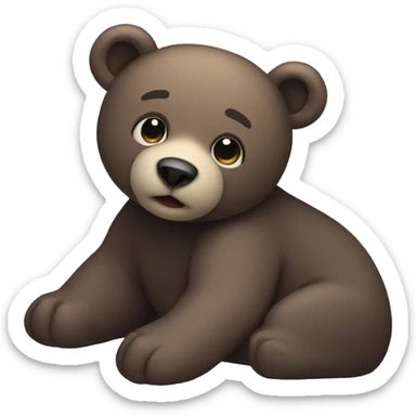 Good night bear sticker