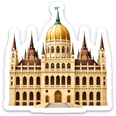 Budapest parliament emoji more aesthetic  sticker