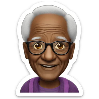 Desmond Tutu in a tutu sticker