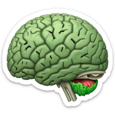 rotting brain, add some green mould sticker