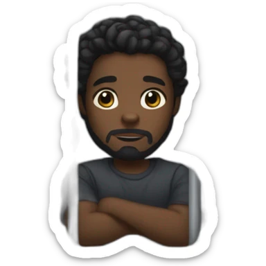 Black panther in jail sticker