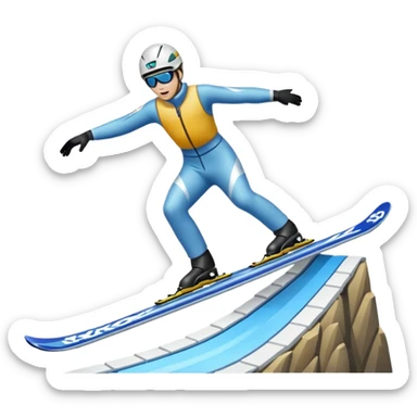 chce motikona skoczka z gry deluxe ski jump 2 takiego pixelowego jak w grze sticker