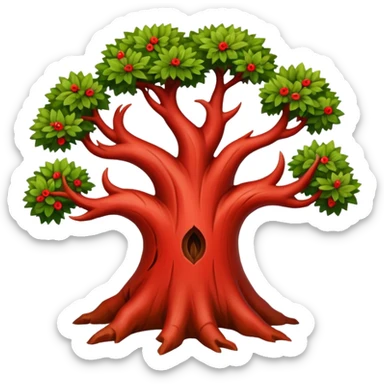 red thorn tree sticker