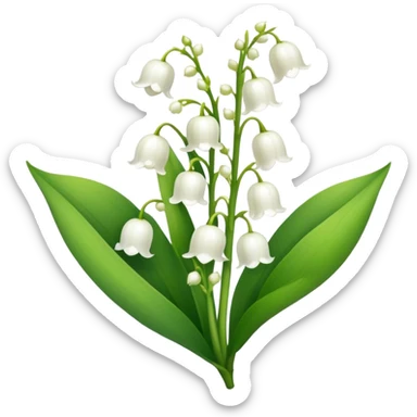 Lily of the valley sticker