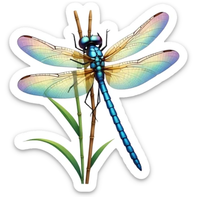 Make a dragonfly sticker