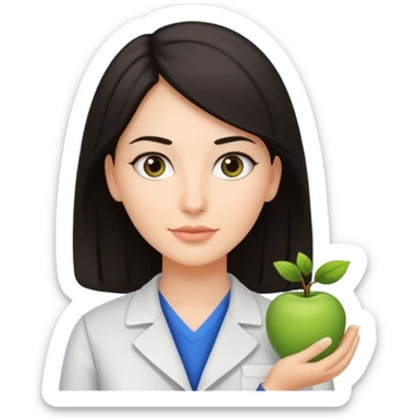 Young, beautiful, dark-haired high school biology teacher sticker