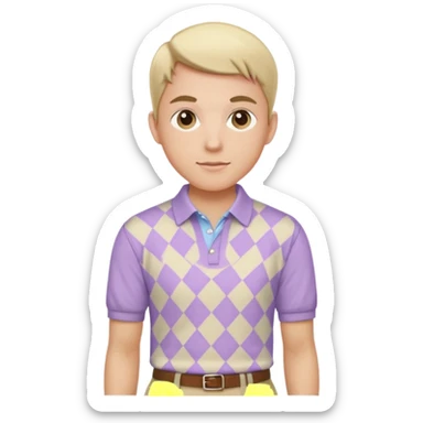 Make me a preppy aesthetic sticker