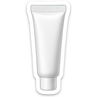 ointment tube cream white sticker