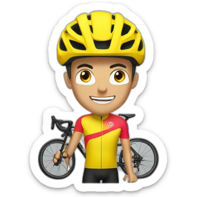 Ciclista MTB aficionado sticker