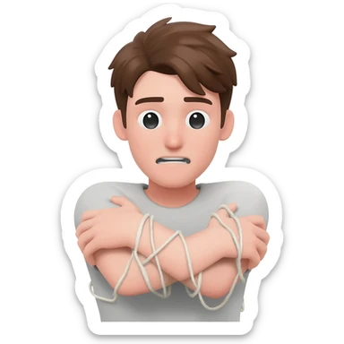 Strangling self emoji sticker