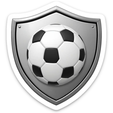 Albacete fútbol escudo, negro blanco y con un balón en medio sticker