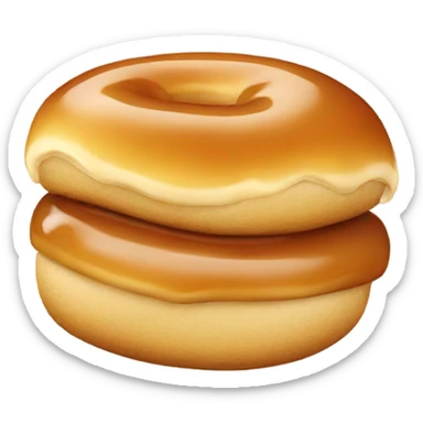 Eating honey bun sticker