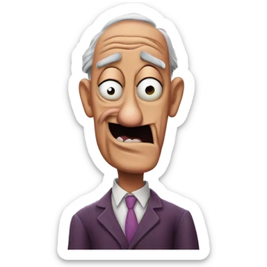 😱courage the cowardly dog sticker