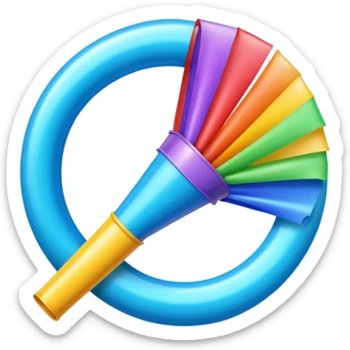 party blower sticker