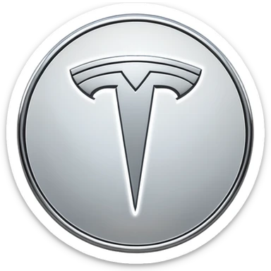 Tesla logo sticker
