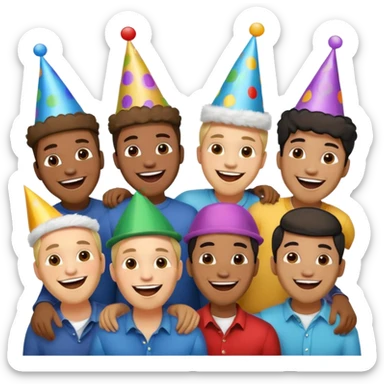 group of men sticker