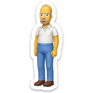 Homer simpson sticker