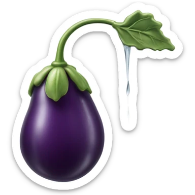 Aubergine sous la douche sticker