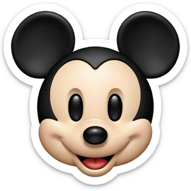 mickey mouse head sticker