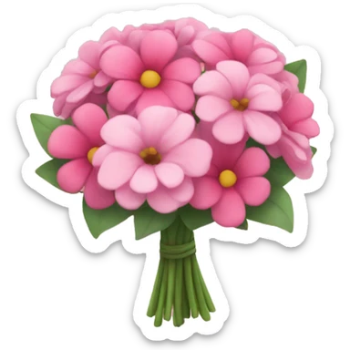 pink bouquet sticker