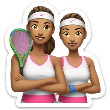 Cuatro chicas padel sticker