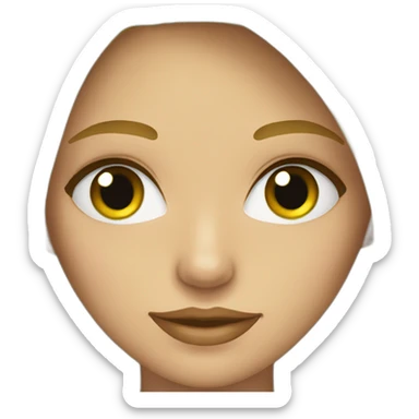 Fille blonde avec des yeux verts sticker