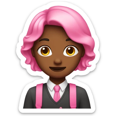 pink cute emoji’s  sticker