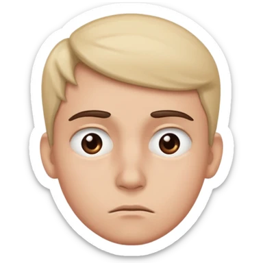 Side eye and a worried face sticker