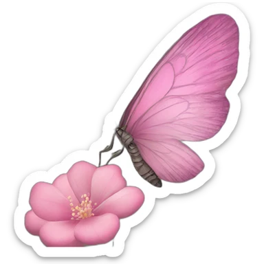 Mariposa rosa sticker