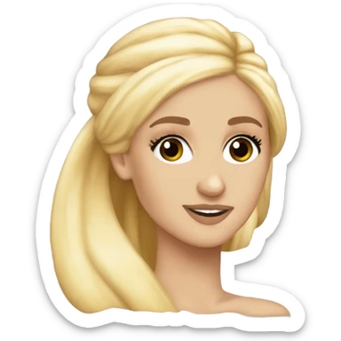 ariana grande blonde hair eternal sunshine sticker