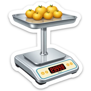 Market Scale Weight sticker