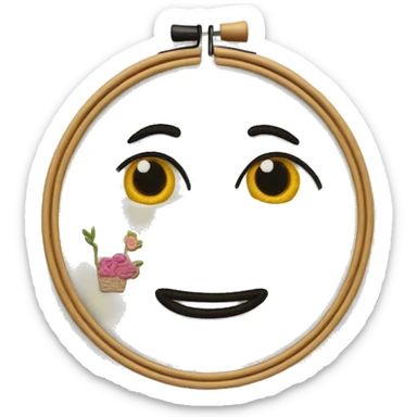 embroidery hoop sticker
