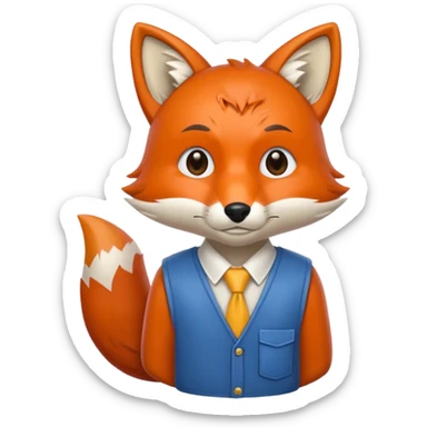 student fox sticker