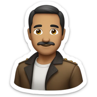 Mastín español marrón y negro sticker