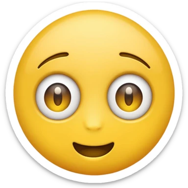 yellow emoji with eyes rolled  sticker