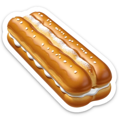 3d realistic Butterscotch éclair  sticker